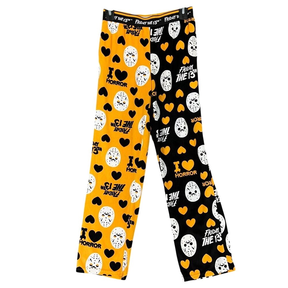 Friday The 13th Pajama Pants Mens XS Fleece Horror‎ Jason Vorhees Slasher Movie